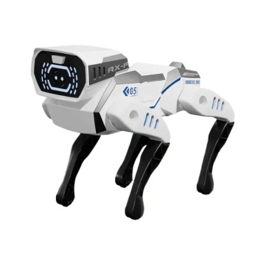 Interactive intelligent AI robot stunt dog toy