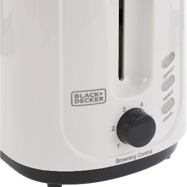 BLACK+DECKER ET125-B5 750W 2-Slice Cool Touch Toaster with Defrost & Reheat | Luxe Family Store