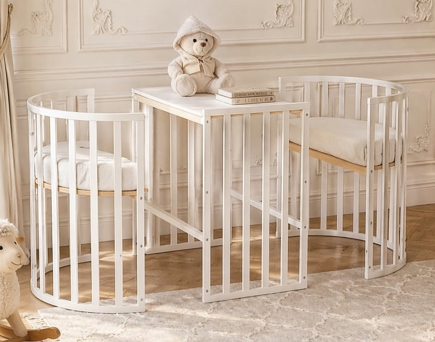 The Cuddler 5-in-1 Oval Cot