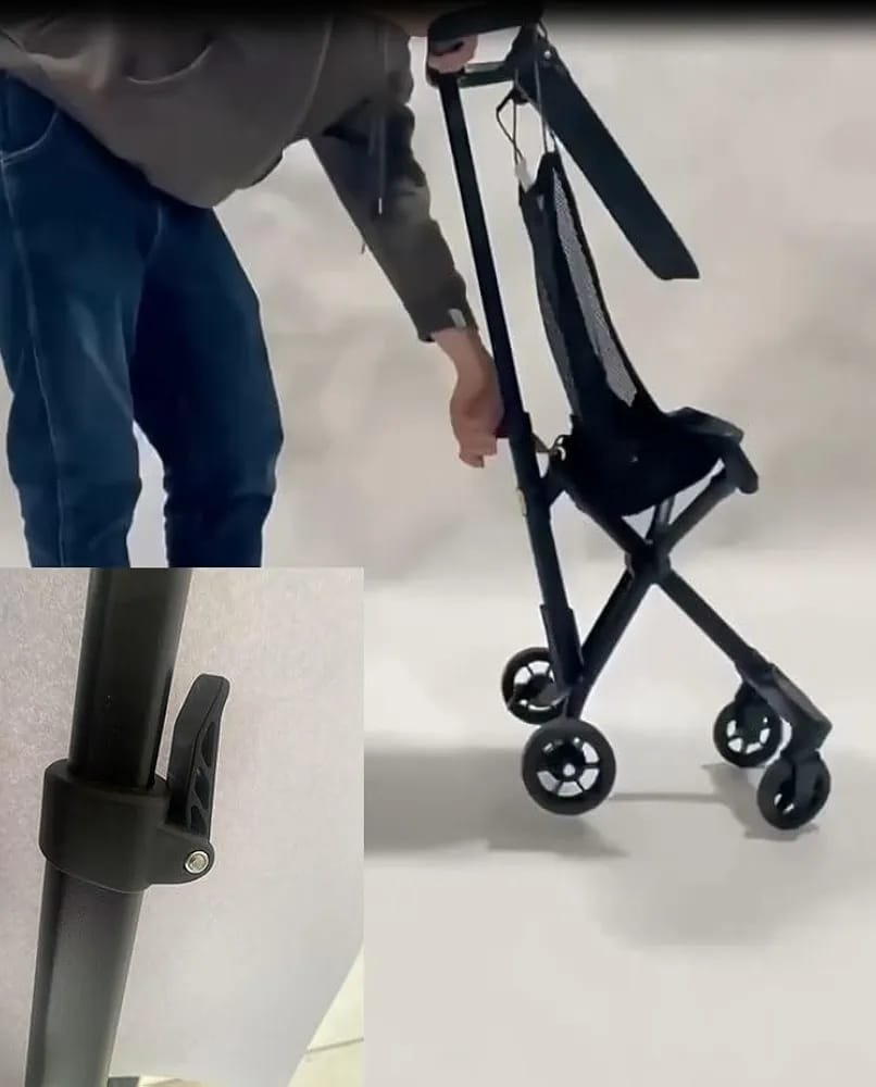 Black Lightweight Pocket Stroller