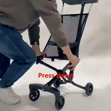 Black Lightweight Pocket Stroller