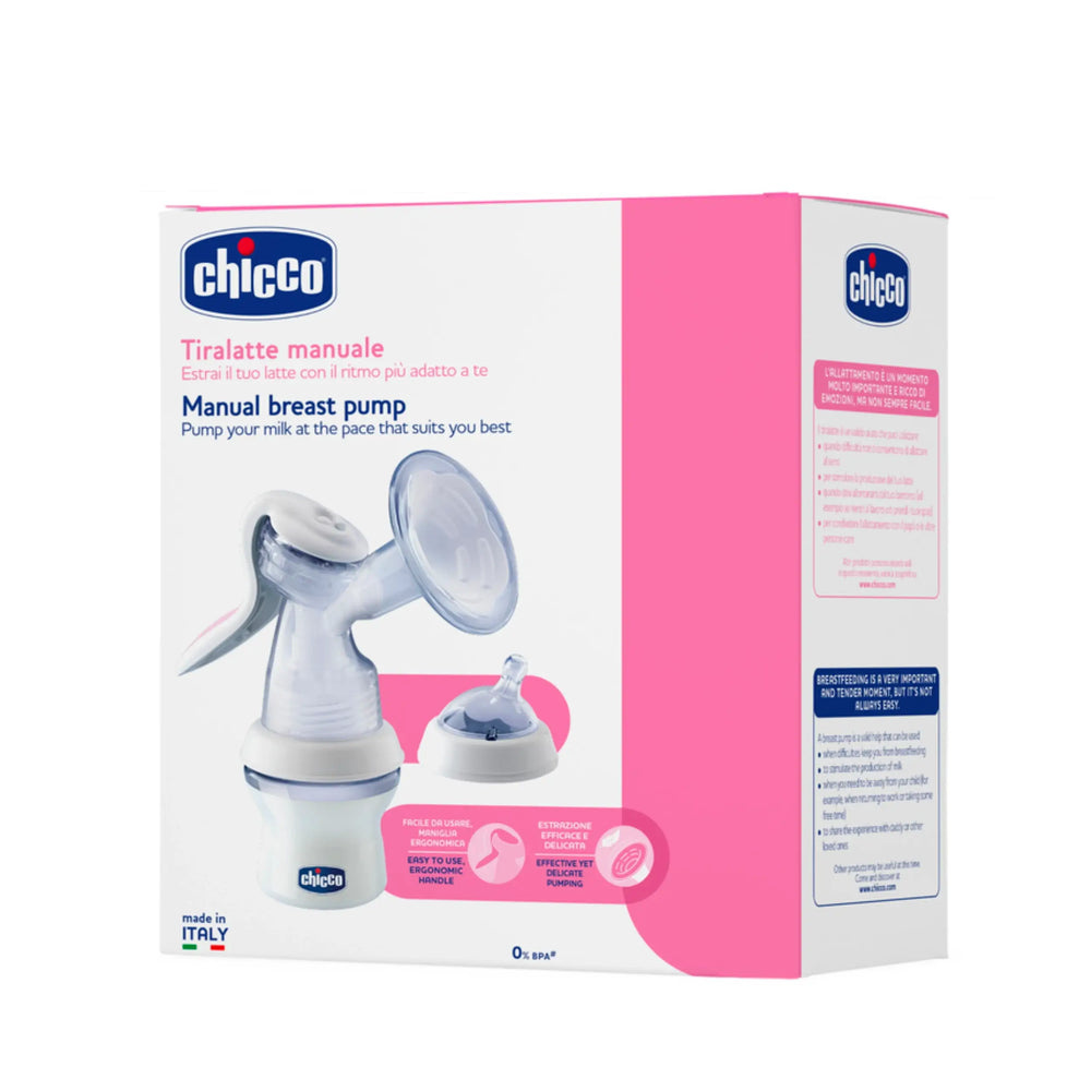 Chicco NaturalFeeling Manual Breast Pump | Ergonomic Handle