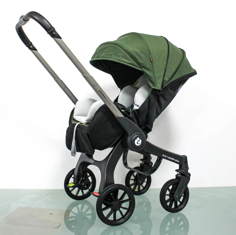 4-in-1 Plus Multifunctional Baby Stroller Travel System with Car Seat & Carrycot